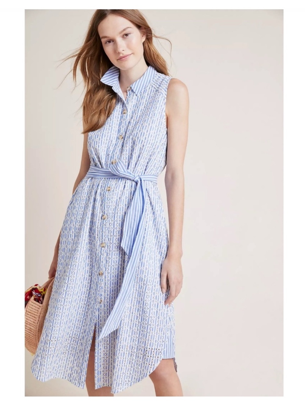 Anthropologie Sleeveless Midi Dress